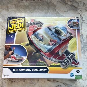 Hasbro Star Wars Young Jedi Adventures Red and Silver Firehawk